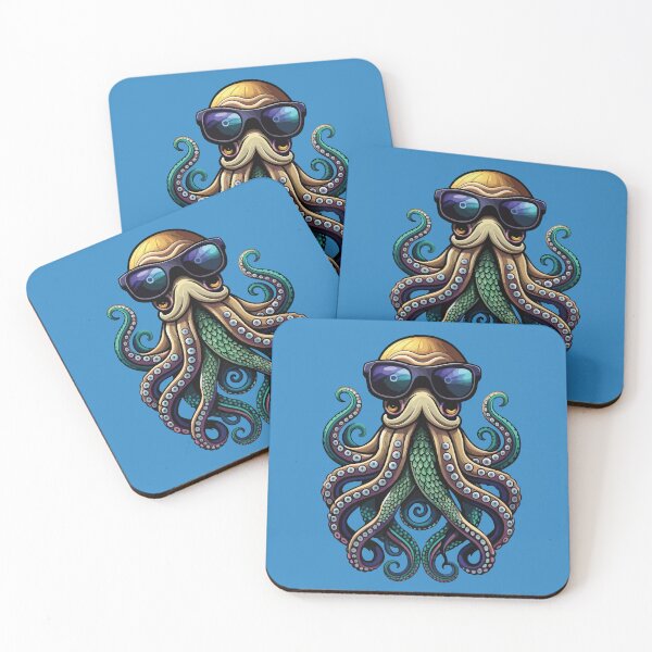 Item preview, Octopus wearing sunglasses designed and sold by BrownHorse90s.
