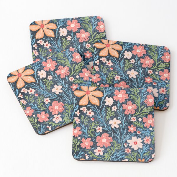 Item preview, Flower pattern on jeans designed and sold by QCena.