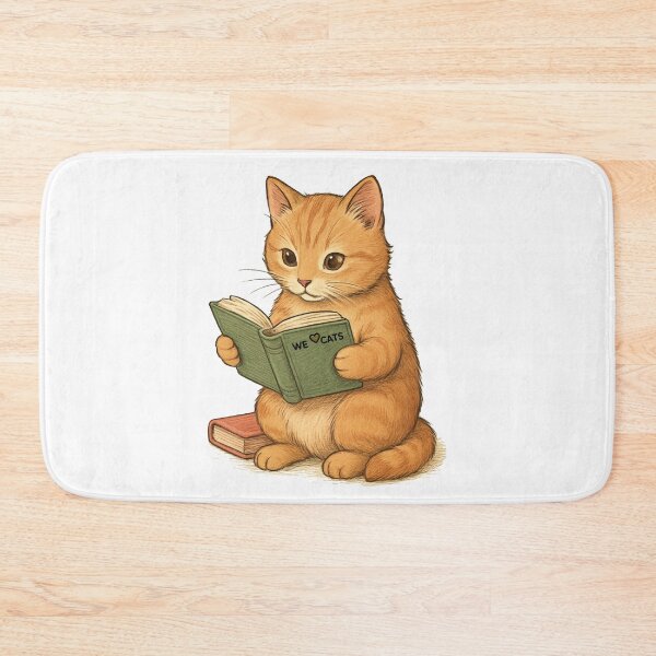 Item preview, Cat Reading a Book of Life! ❤️❤️❤️ !  designed and sold by WeLoveCatss.