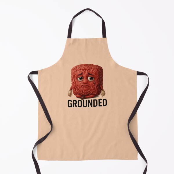 Item preview, Grounded Beef Pun Sticker – Sad Realistic Meat Character designed and sold by YuliaHulia.