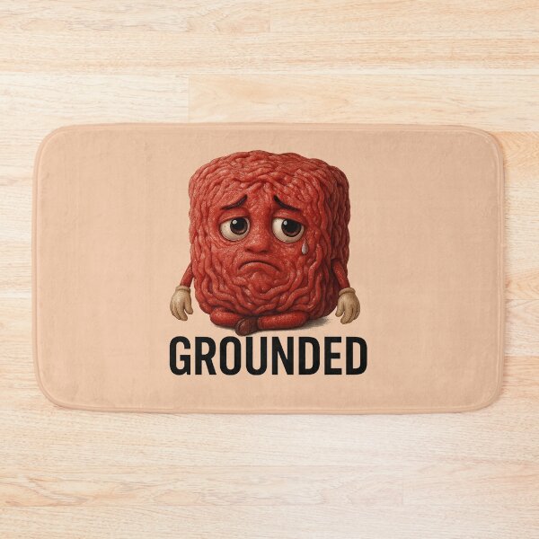 Item preview, Grounded Beef Pun Sticker – Sad Realistic Meat Character designed and sold by YuliaHulia.