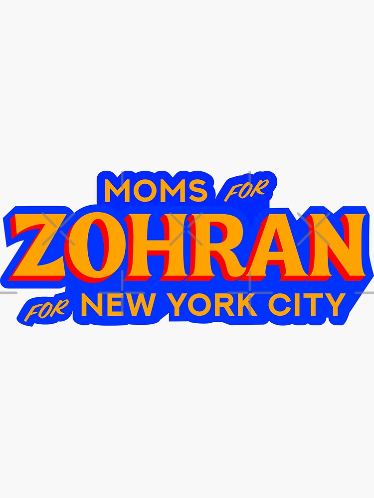 Thumbnail 3 of 3, Sticker, Moms For Zohran New York City designed and sold by EthosWear.