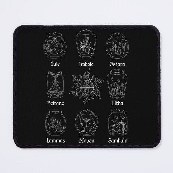Item preview, wheel of the year witches pagan sabbats jars designed and sold by indiVisibl.