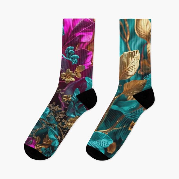 Item preview, colorful abstracts with flowers designed and sold by echotek.