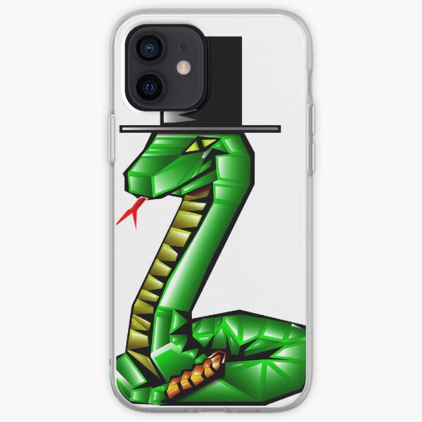 Snake with a top hat iPhone Soft Case
