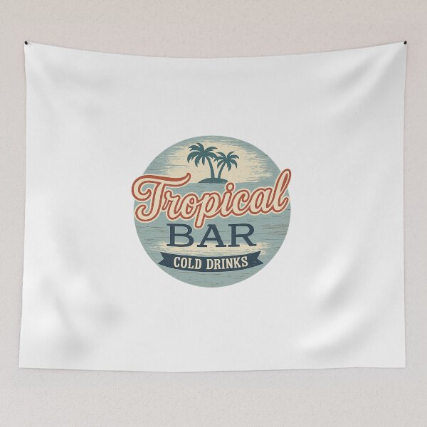 Item preview, Tropical Bar – Cold Drinks Sign designed and sold by Fleetwood1994.