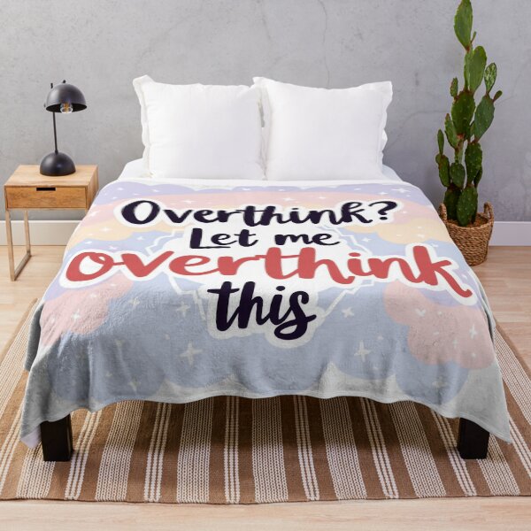 Item preview, Overthink? Let Me Overthink This – Pastel Mental Health Sticker designed and sold by Pixel  Playground.