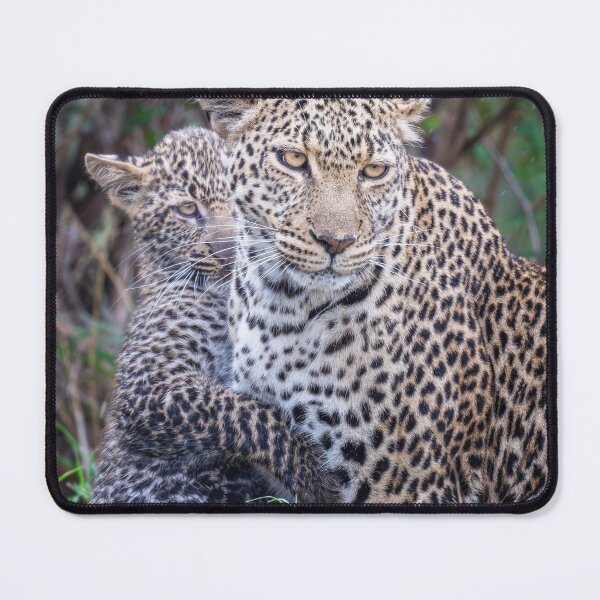 Item preview, Mother and Cub Leopard 2 Masai Mara Kenya designed and sold by PhotoArt by Joan Carroll.