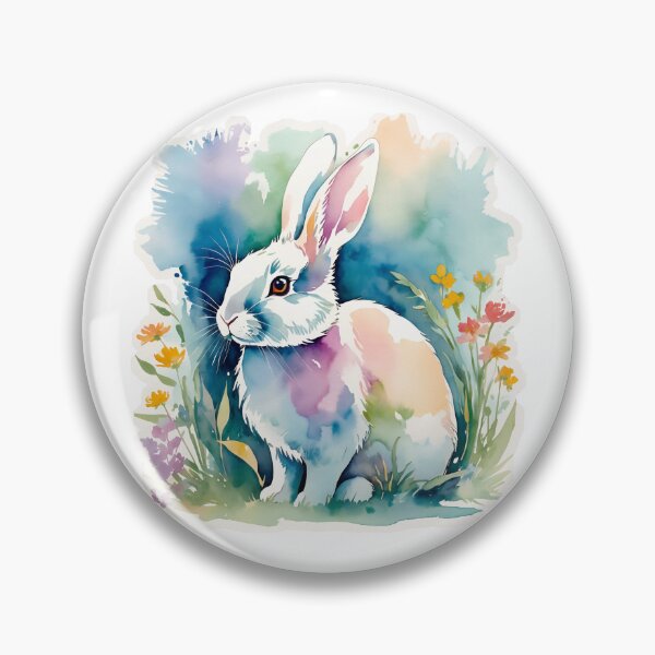 Item preview, Cottage core Rabit Bunny Water Paint   designed and sold by Moonde04.