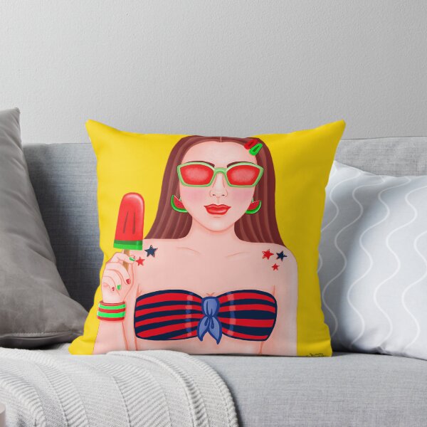 Item preview, Enjoy the Summer - Yellow Background Girl designed and sold by anaclaragf.