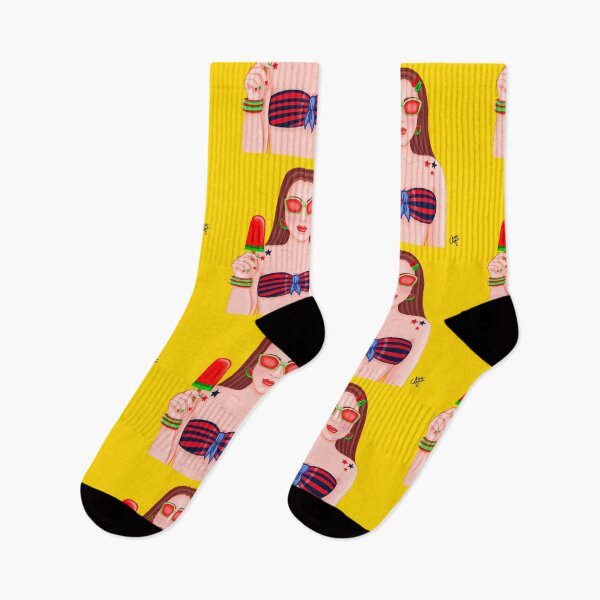 Item preview, Enjoy the Summer - Yellow Background Girl designed and sold by anaclaragf.