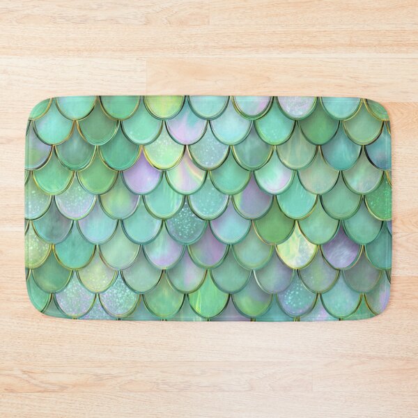 Item preview, Mint Green, Aqua & Pearl Decorative Morrocan Scallop Pattern designed and sold by GrinGalore.