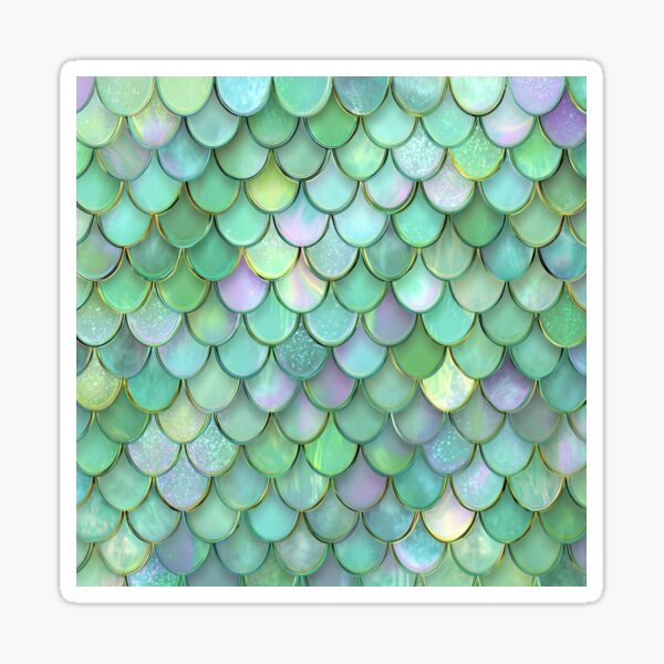 Item preview, Mint Green, Aqua & Pearl Decorative Morrocan Scallop Pattern designed and sold by GrinGalore.