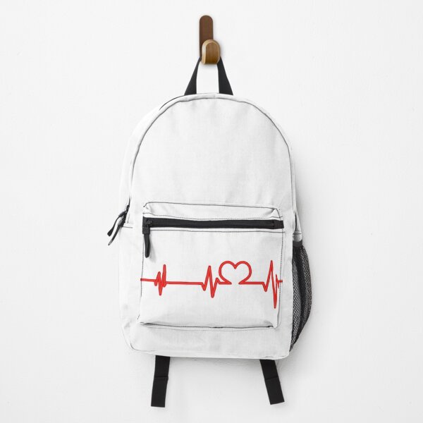 Artikelvorschau, Heartbeat Love Line Romantisches Herzschlag-EKG-Design für Paare und Krankenschwestern entworfen und verkauft von IMAGENACTION.