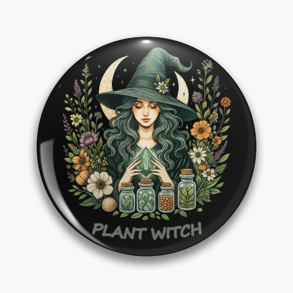Item preview, Plant Witch Aesthetic, Botanical Magic & Wiccan Soul nature witch, herbalism, wicca, pagan, crystals, moon phases, earth magic designed and sold by Collagedream.