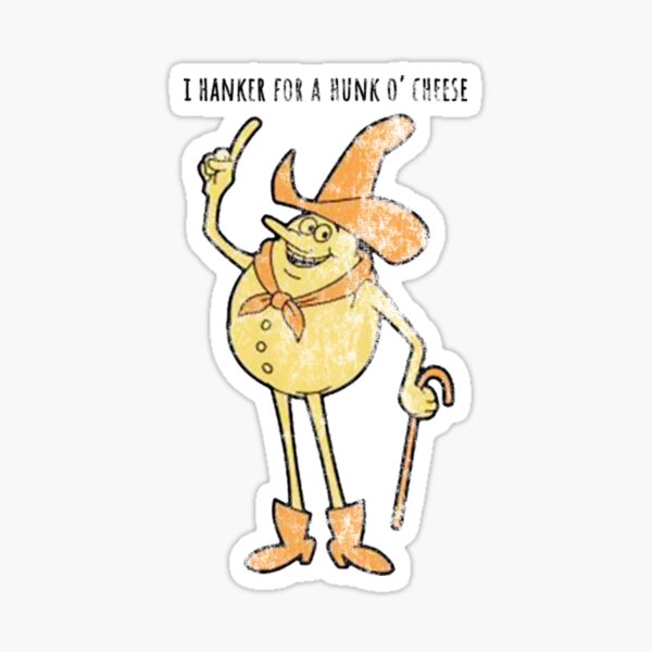 Item preview, Timer - I hanker for a hunk o' cheese - Distressed, Vintage style designed and sold by Offset Vinyl Film.