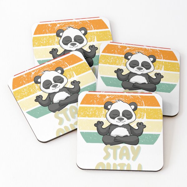 Item preview, Stay Chill – Cute Meditating Panda Retro Design designed and sold by Ajizama.