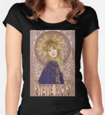 Stevie Nicks Illustration Tailliertes Rundhals-Shirt