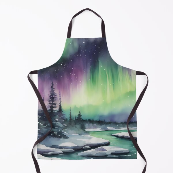 Item preview, Northern Lights Winter Forest designed and sold by CalmnessbyChoice.