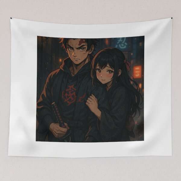 Item preview, Romantic Anime Couple – Staring into Each Other’s Eyes designed and sold by Treyyu.