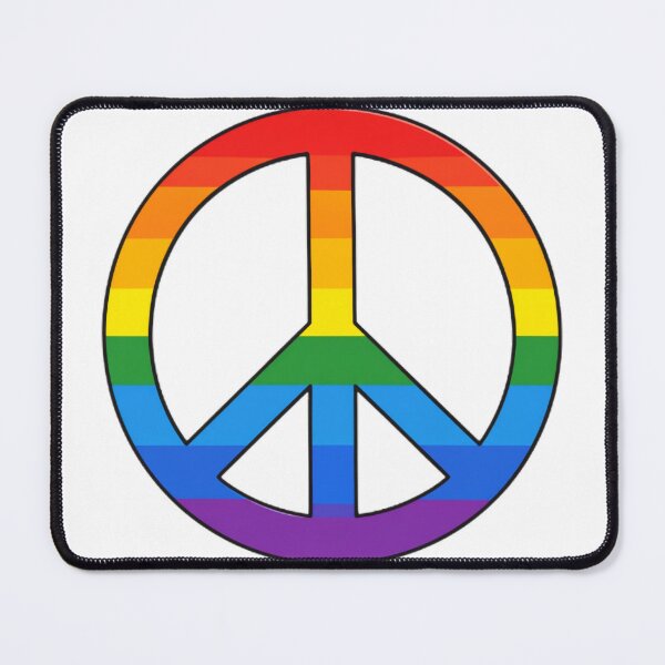 Item preview, Rainbow Pride Peace Sign designed and sold by BeachBreezyVA.