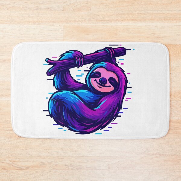 Item preview, Synth Sloth – Neon Cyberpunk Chill designed and sold by Elias Kamstra.