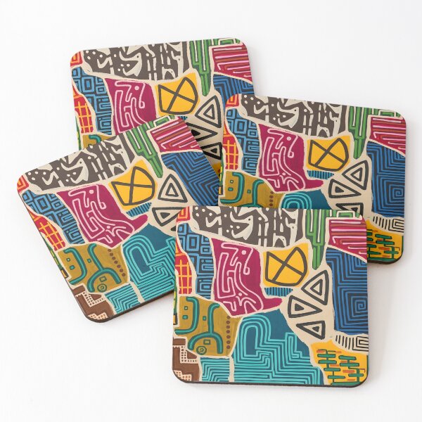 Item preview, Fragmented Symbols in Tribal Mosaic designed and sold by JeWuKa.