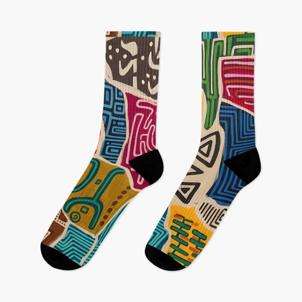 Item preview, Fragmented Symbols in Tribal Mosaic designed and sold by JeWuKa.