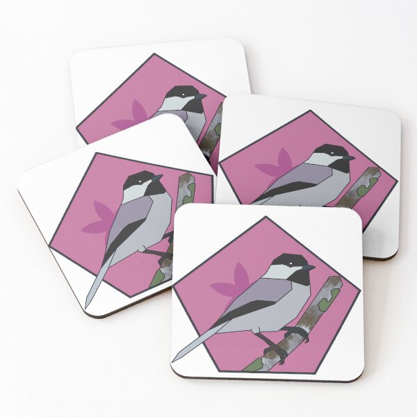 Item preview, Geometric Carolina Chickadee designed and sold by birdsbyblue.