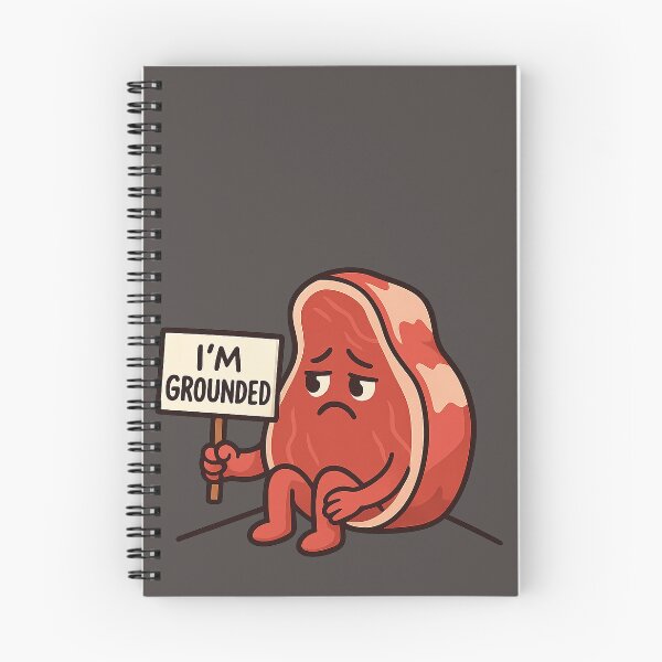 Item preview, Grounded Beef Pun Sticker – Sad Realistic Meat Character designed and sold by YuliaHulia.