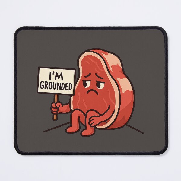 Item preview, Grounded Beef Pun Sticker – Sad Realistic Meat Character designed and sold by YuliaHulia.