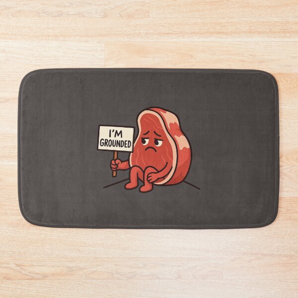 Item preview, Grounded Beef Pun Sticker – Sad Realistic Meat Character designed and sold by YuliaHulia.