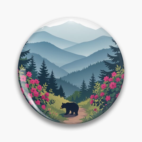 Item preview, Great Smoky Mountains – Wild Trails and Blooming Beauty - Bears designed and sold by pixelated_echoes.