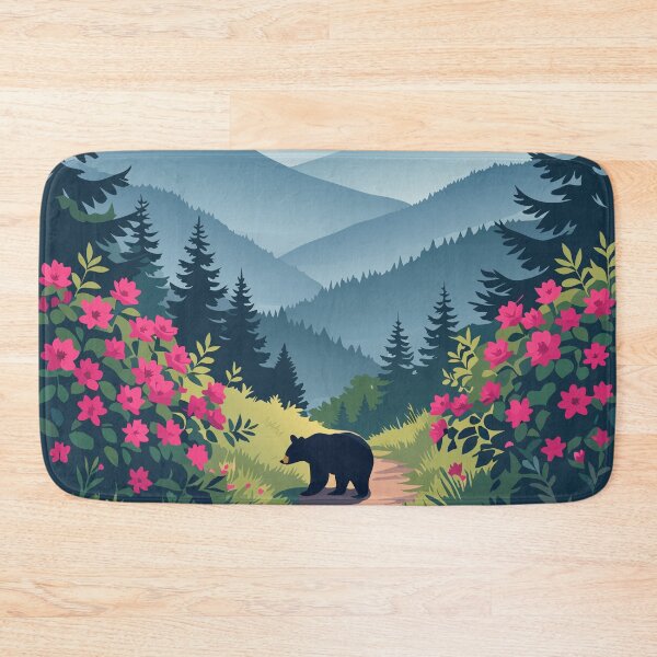 Item preview, Great Smoky Mountains – Wild Trails and Blooming Beauty - Bears designed and sold by pixelated_echoes.
