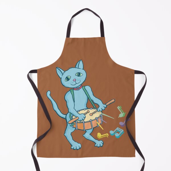 Item preview, Moggy playing drum designed and sold by ElectronicCloud.