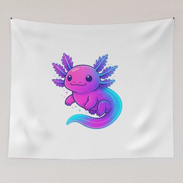 Item preview, Neon Axolotl – Glitched and Glowing designed and sold by Elias Kamstra.