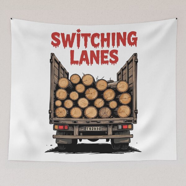 Item preview, Switching Lanes - Logs Lorry Truck - generational trauma designed and sold by pixelated_echoes.