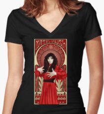 Camiseta entallada de cuello en V Ilustración de Kate Bush