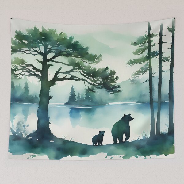 Item preview, Bear Family on Rivershore designed and sold by CalmnessbyChoice.