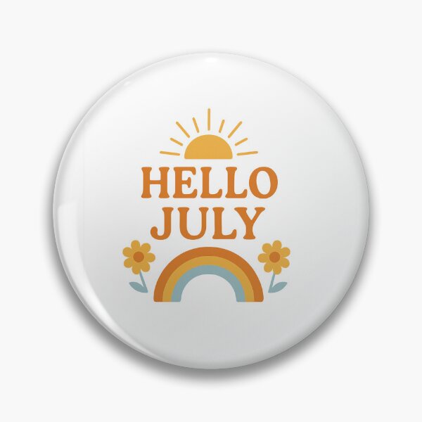 Artikelvorschau, Hallo Juli – Ästhetisches Sommer-Willkommensshirt / Aufkleber entworfen und verkauft von No Talk Studio .