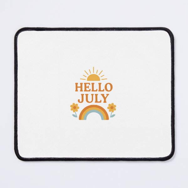 Item preview, Hello July – Aesthetic Summer Welcome Shirt / Sticker designed and sold by No Talk Studio .