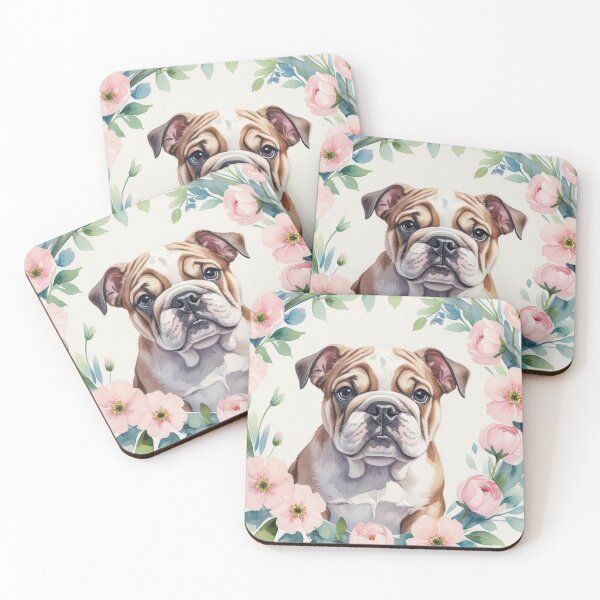 Item preview, Theodore the Bulldog Puppy – Cute Wrinkly Dog Illustration designed and sold by WhiskerTales.