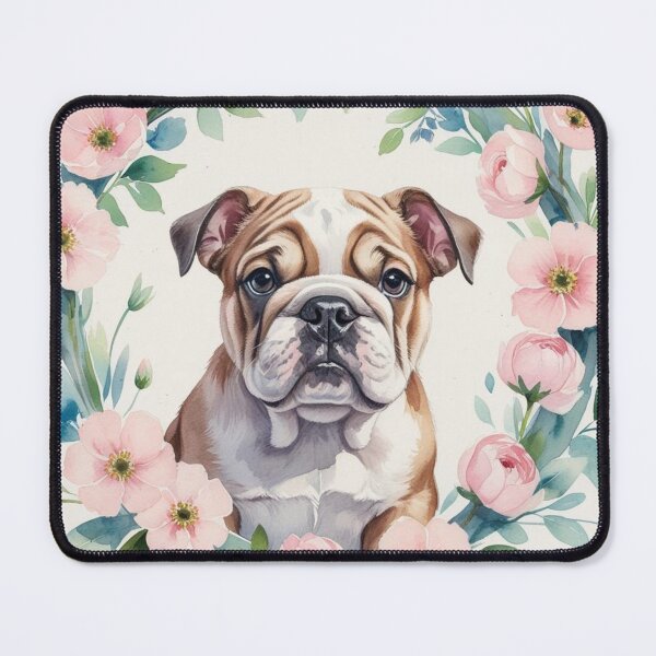 Item preview, Theodore the Bulldog Puppy – Cute Wrinkly Dog Illustration designed and sold by WhiskerTales.