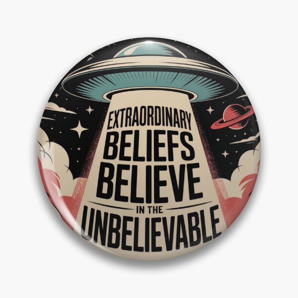 Item preview, Ufo Day Spaceship Extraordinary Beliefs – Believe in the Unbelievable World UFO Day Tee designed and sold by RDRdesign.