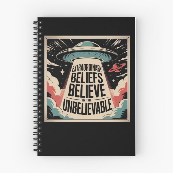 Item preview, Ufo Day Spaceship Extraordinary Beliefs – Believe in the Unbelievable World UFO Day Tee designed and sold by RDRdesign.