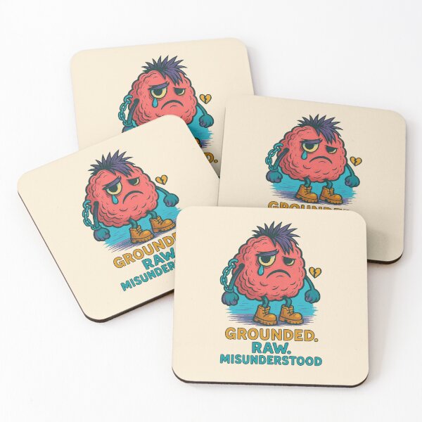 Item preview, Grounded Beef – Raw, Misunderstood & Emo Funny Meat Sticker designed and sold by YuliaHulia.