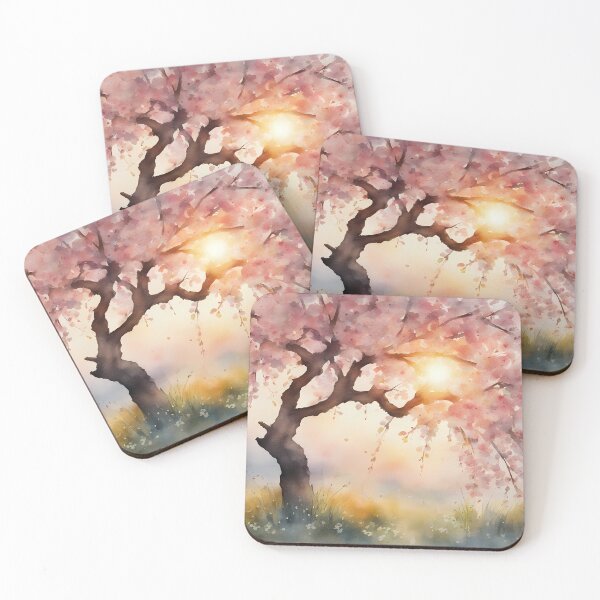 Item preview, Pink Tree Flowers at Dawn designed and sold by CalmnessbyChoice.