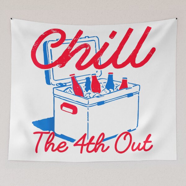 Item preview, Chill the 4th Out, Cool Beer-Cooler Independence Day Shirt designed and sold by HenikaPonko.