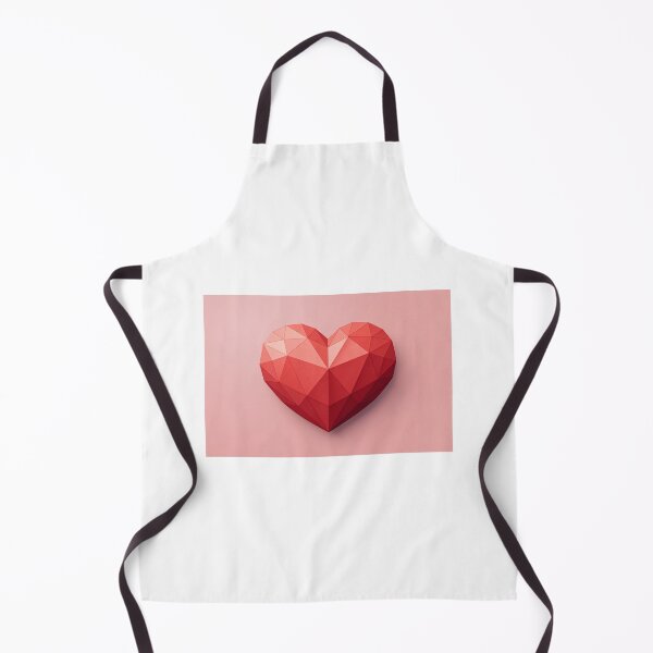 Item preview, Stylized lowpoly red heart on soft pink background designed and sold by elkuni.