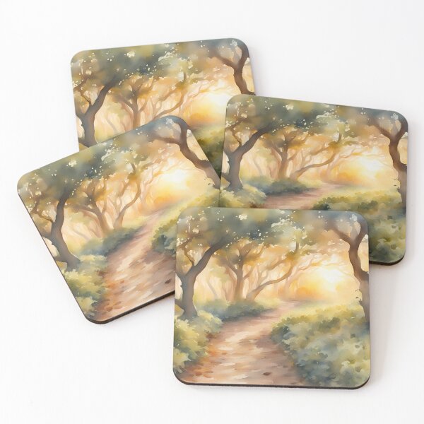Item preview, Sunrise Pathway in Forest designed and sold by CalmnessbyChoice.
